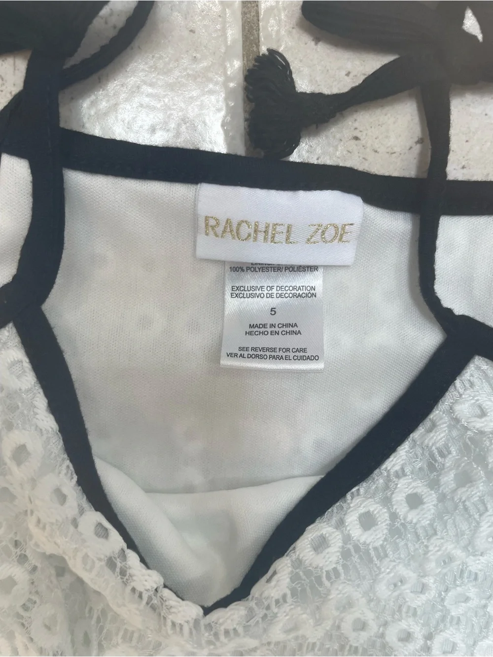 Rachel Zoe Girls White and Navy Striped Two-Piece Matching Sets
